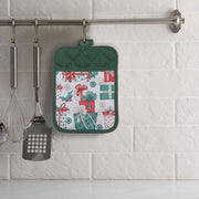Pot Holder with Pocket Set of 6 Presents – Christmas Kitchen Linens, Holiday Cooking Accessory, Festive Hot Pad