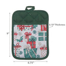 Pot Holder With Pocket (Presents) - Set of 6