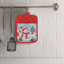 Pot Holder With Pocket (Snowman) - Set of 6