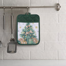 Pot Holder With Pocket (Christmas Tree) - Set of 6