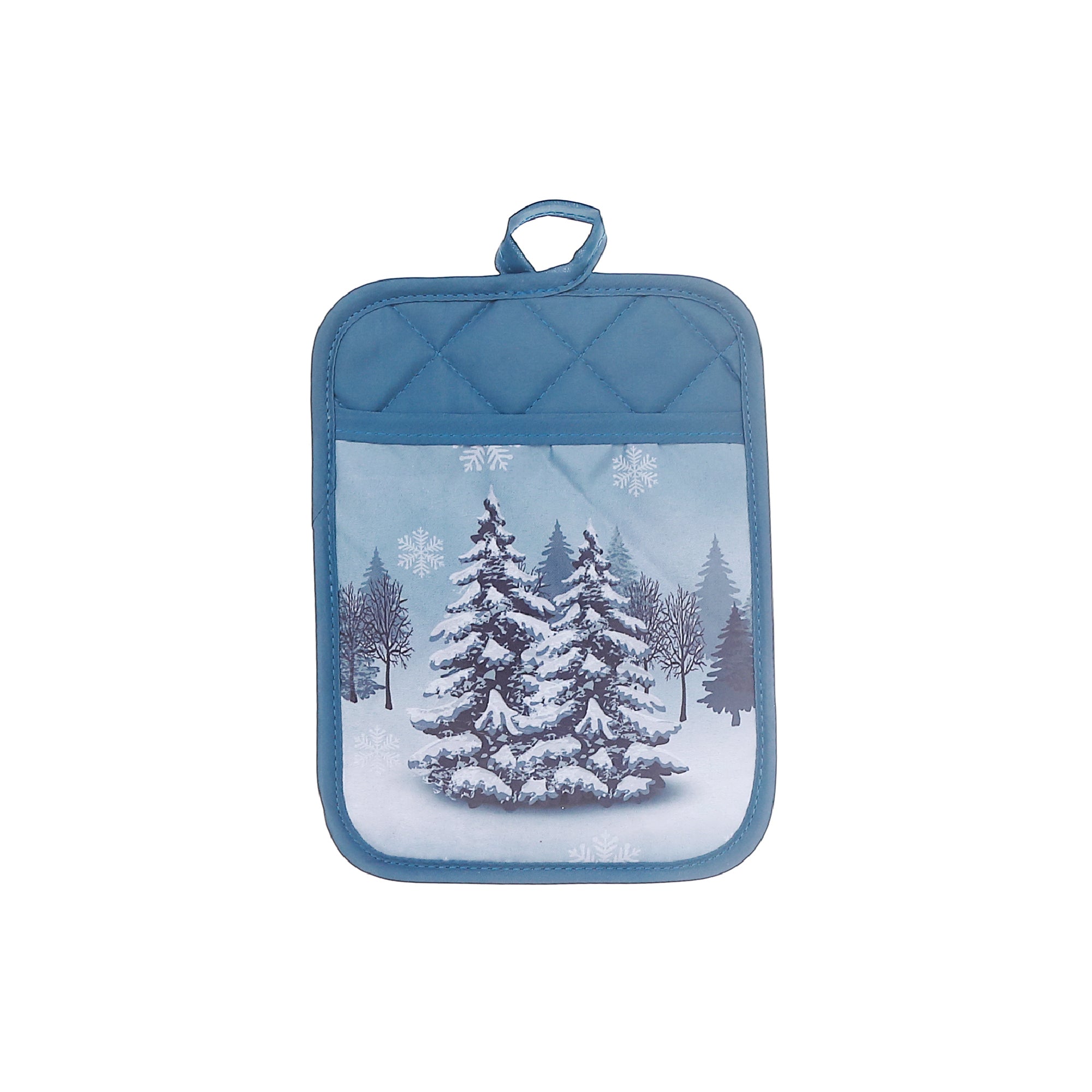 Tree Pot Holder with Pocket Set of 6 – Christmas Kitchen Decor