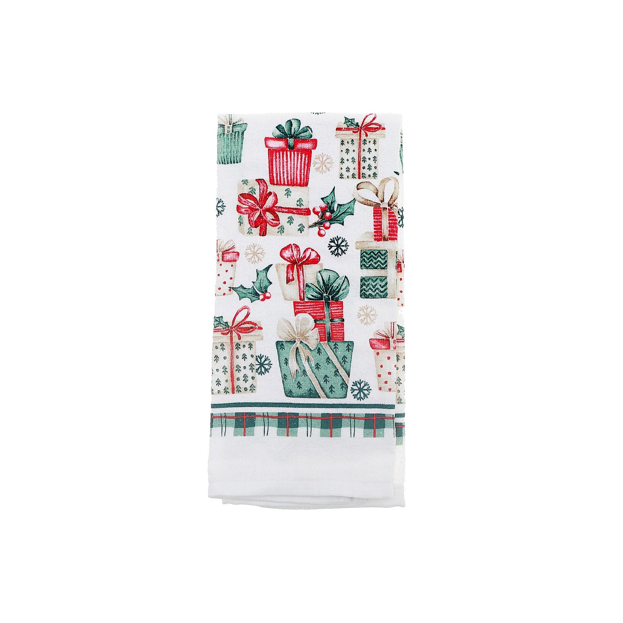Hand Towel Set of 6 Presents – Christmas Kitchen Linens, Holiday Hand Towel, Festive Cooking & Baking Accessory