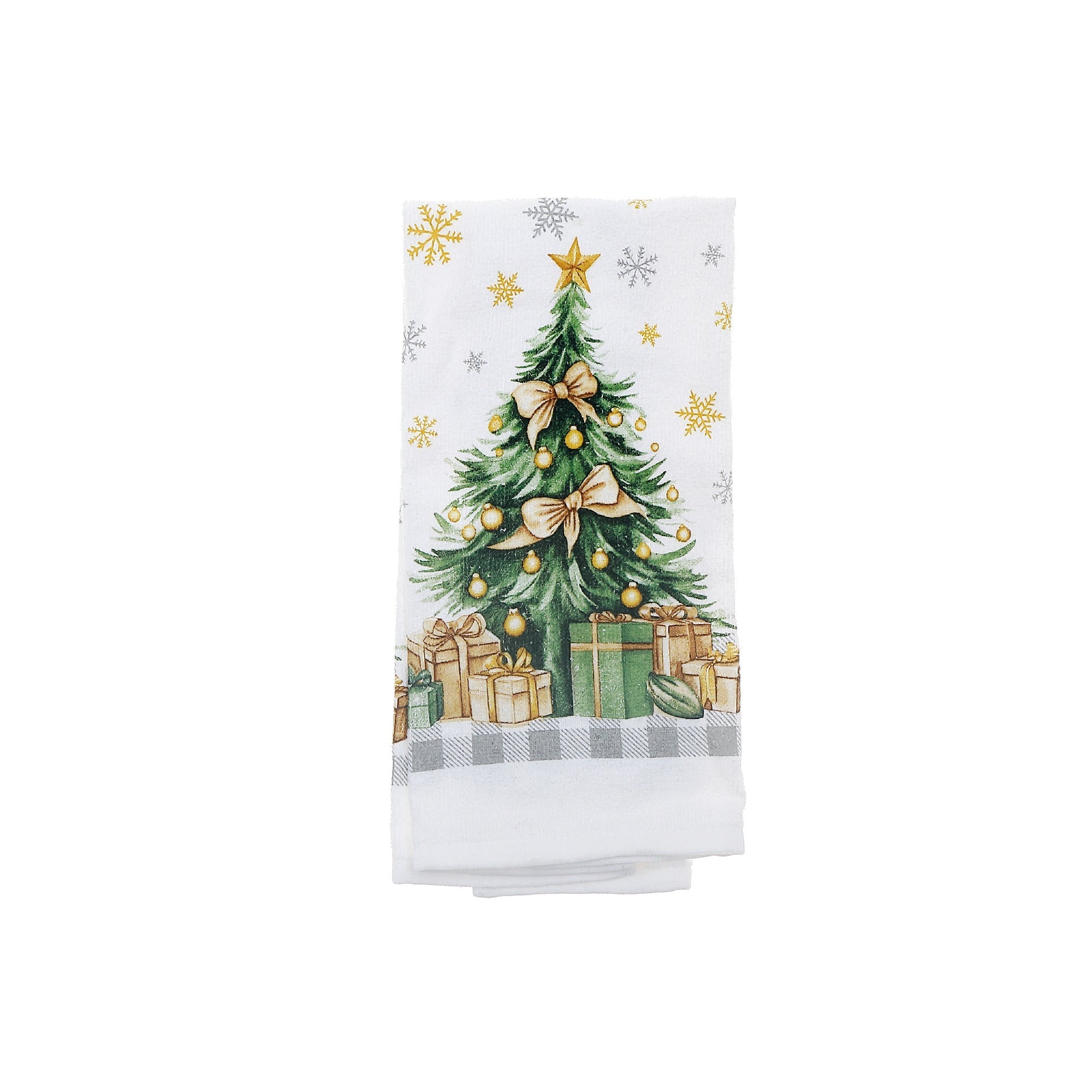 Hand Towel Set of 6 Christmas Tree – Christmas Kitchen Linens, Holiday Hand Towel, Festive Cooking & Baking Accessory