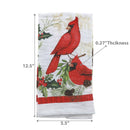 Hand Towel (Cardinals Perched On Wreath) - Set of 6