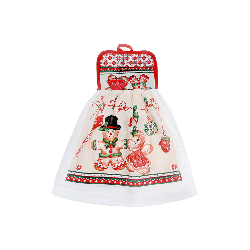 Tie Hand Towel (Gingerbread) - Set of 2