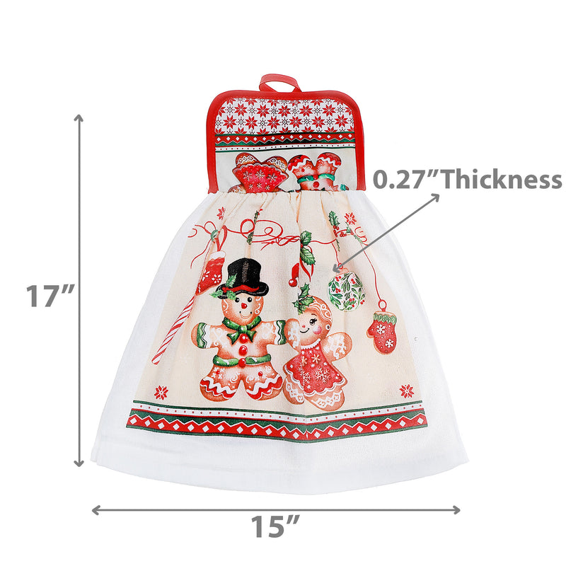Tie Hand Towel (Gingerbread) - Set of 2