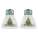 Tie Hand Towel (Christmas Tree) - Set of 2