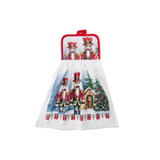 Tie Hand Towel Nutcracker Twin, Christmas, Kitchen Towel, Holiday Decor- Set of 2