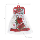 Tie Hand Towel Poinsettia - Set of 2