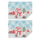 Microfibre Drying Mat (Snowman) - Set of 2