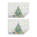 Microfibre Drying Mat (Christmas Tree) - Set of 2