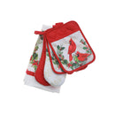 5 Pc Kitchen Set (Cardinals Perched On Wreath)