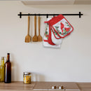 5 Pc Kitchen Set (Cardinals Perched On Wreath)