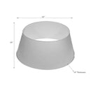 Metal White Tree Collar With Snowflakes