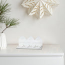 Metal Running Deer With 4 Tealight Holder (White)