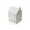 White Metal House Tealight Holder (Medium)