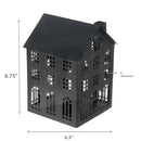 Black Metal House Tealight Holder (Large)