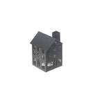 Black Metal House Tealight Holder (Small) - Set of 2