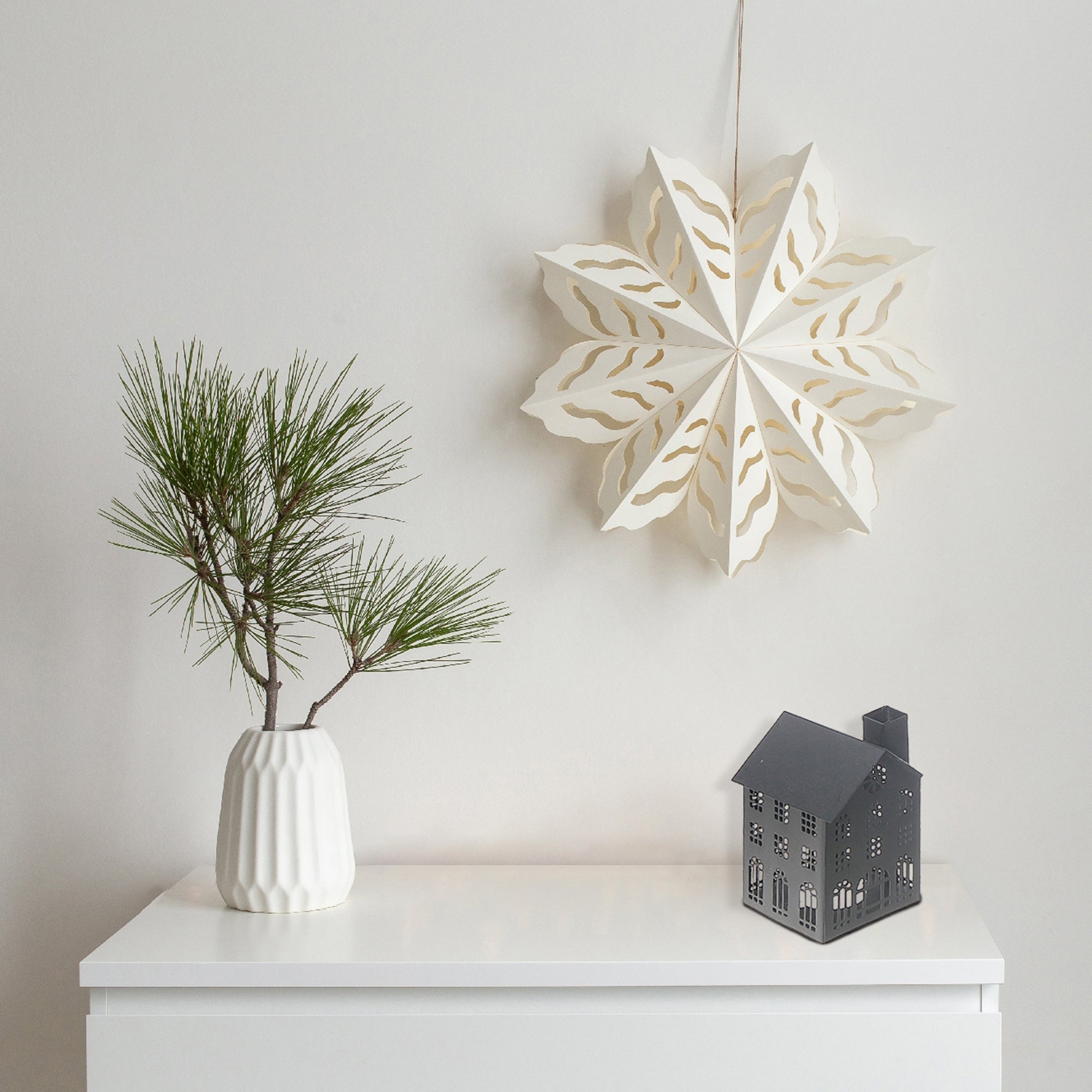 Small Black Metal House Tealight Holder - Set of 2, Christmas Candle Decor, Holiday Table Accent, Festive Home Accent