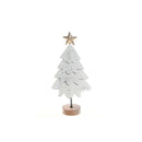 White Layer Tree With Acacia Base Small