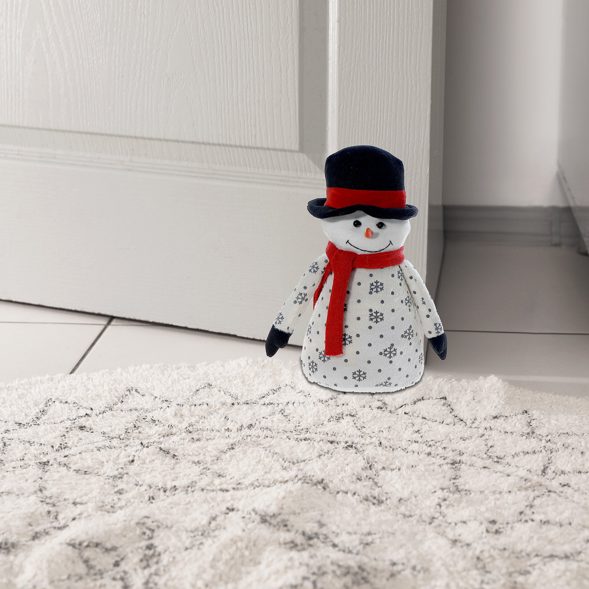 Snowman Door Stopper – Christmas Home Décor, Holiday Decoration, Festive Door Wedge