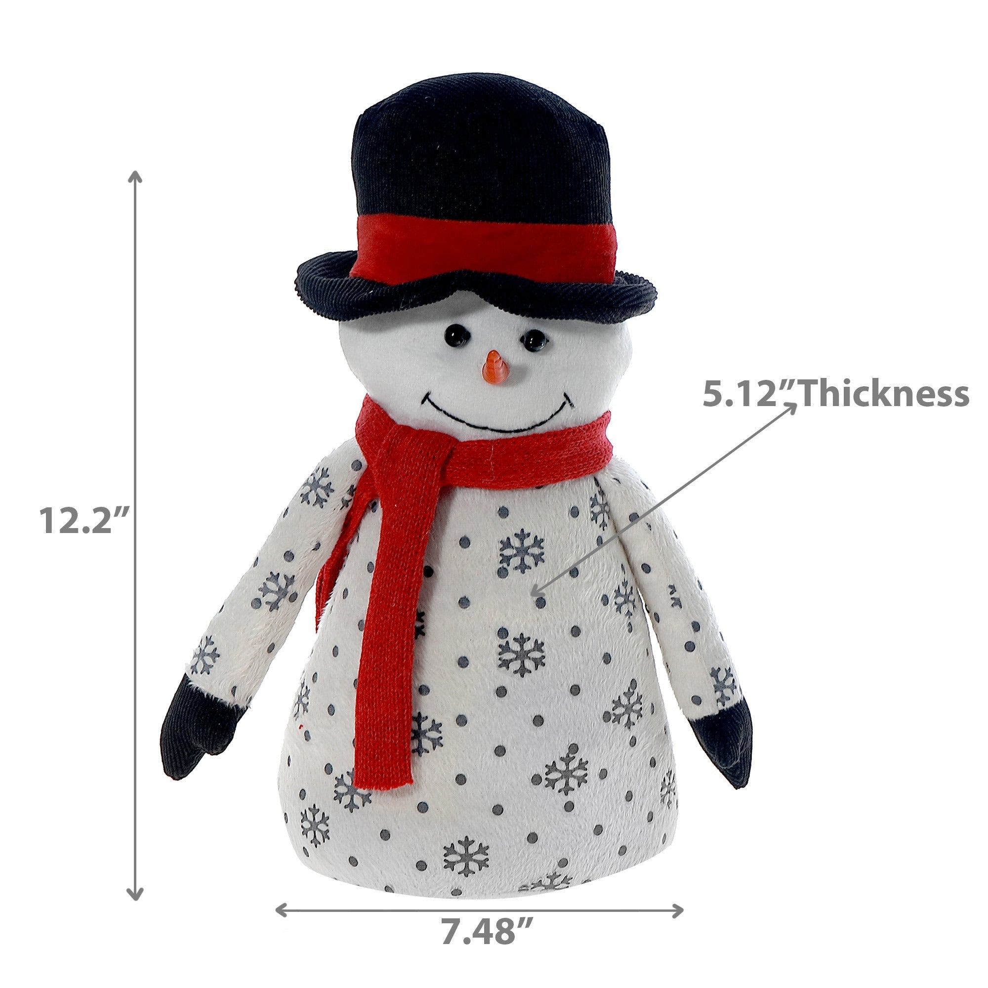 Snowman Door Stopper – Christmas Home Décor, Holiday Decoration, Festive Door Wedge