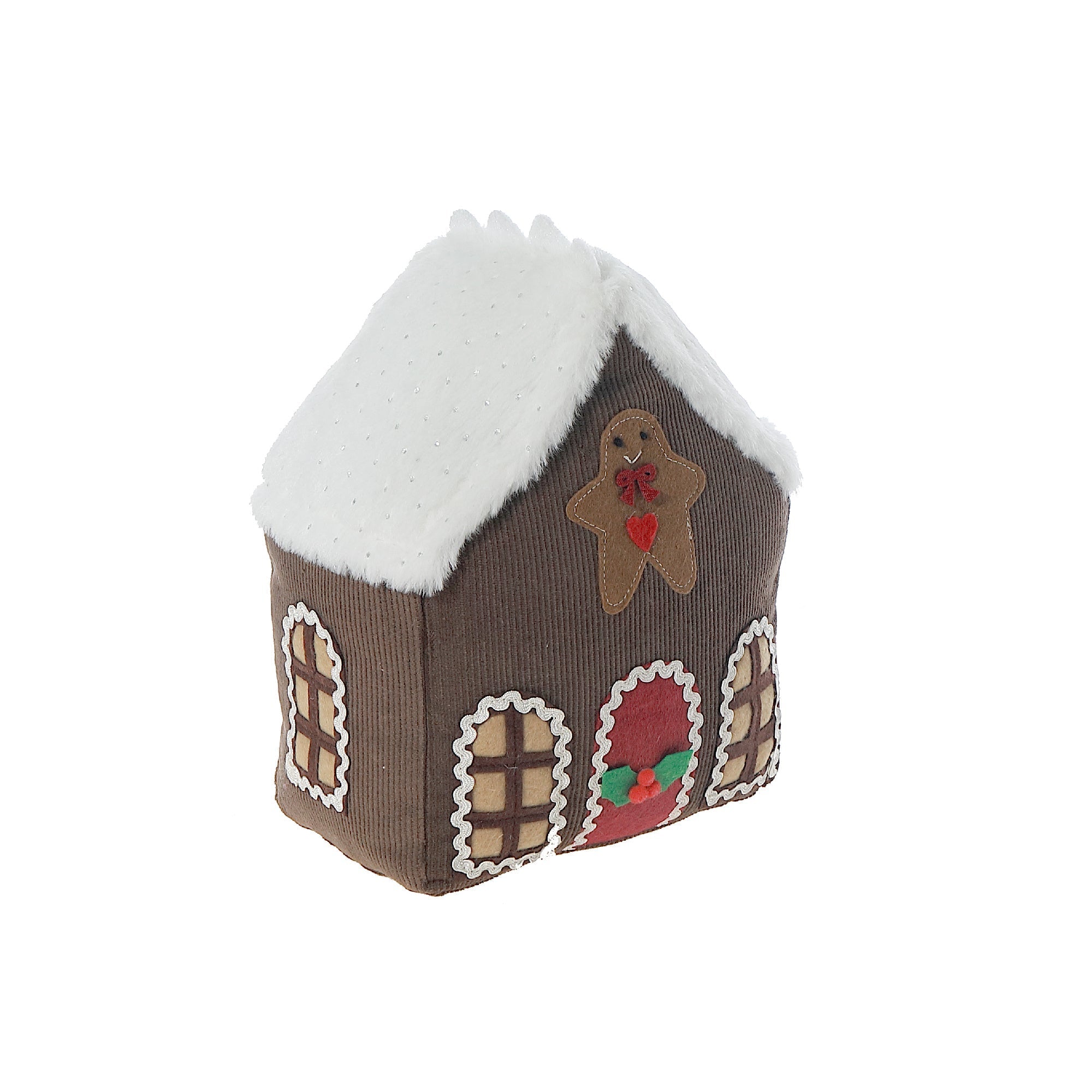 Gingerbread House Door Stopper – Christmas Home Décor, Holiday Decoration, Festive Door Wedge