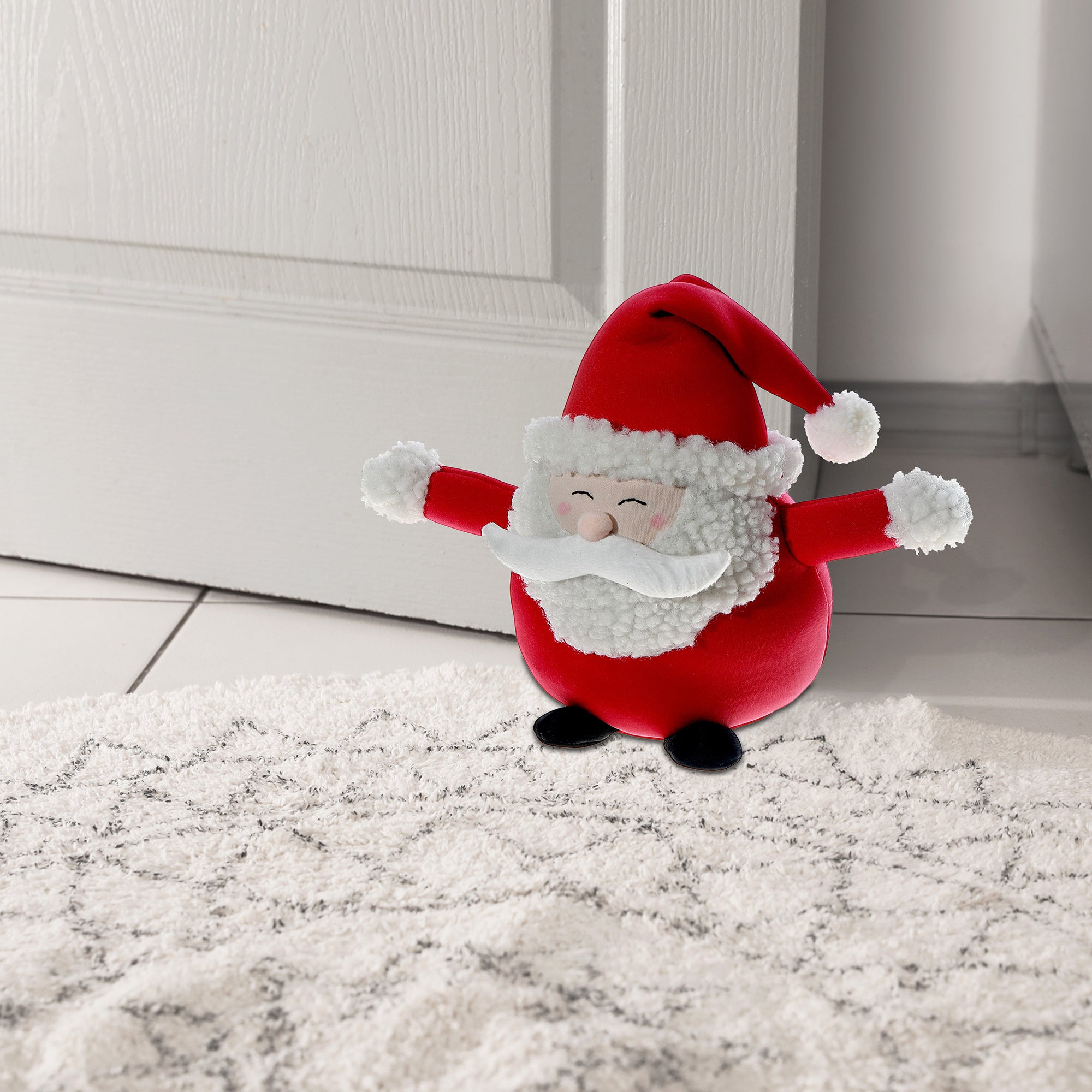 Santa Door Stopper – Christmas Home Décor, Holiday Decoration, Festive Door Wedge