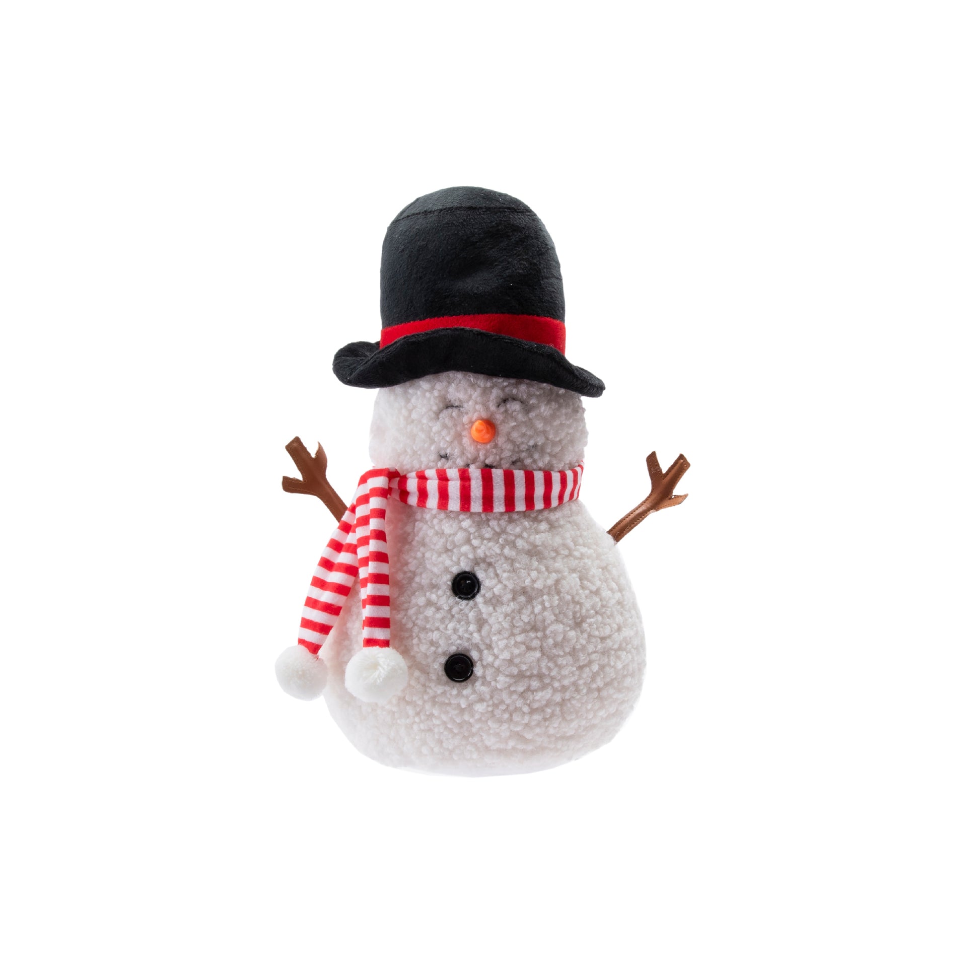Door Stopper Snowman with Striped Scarf, Christmas, Door Stopper, Holiday Decor