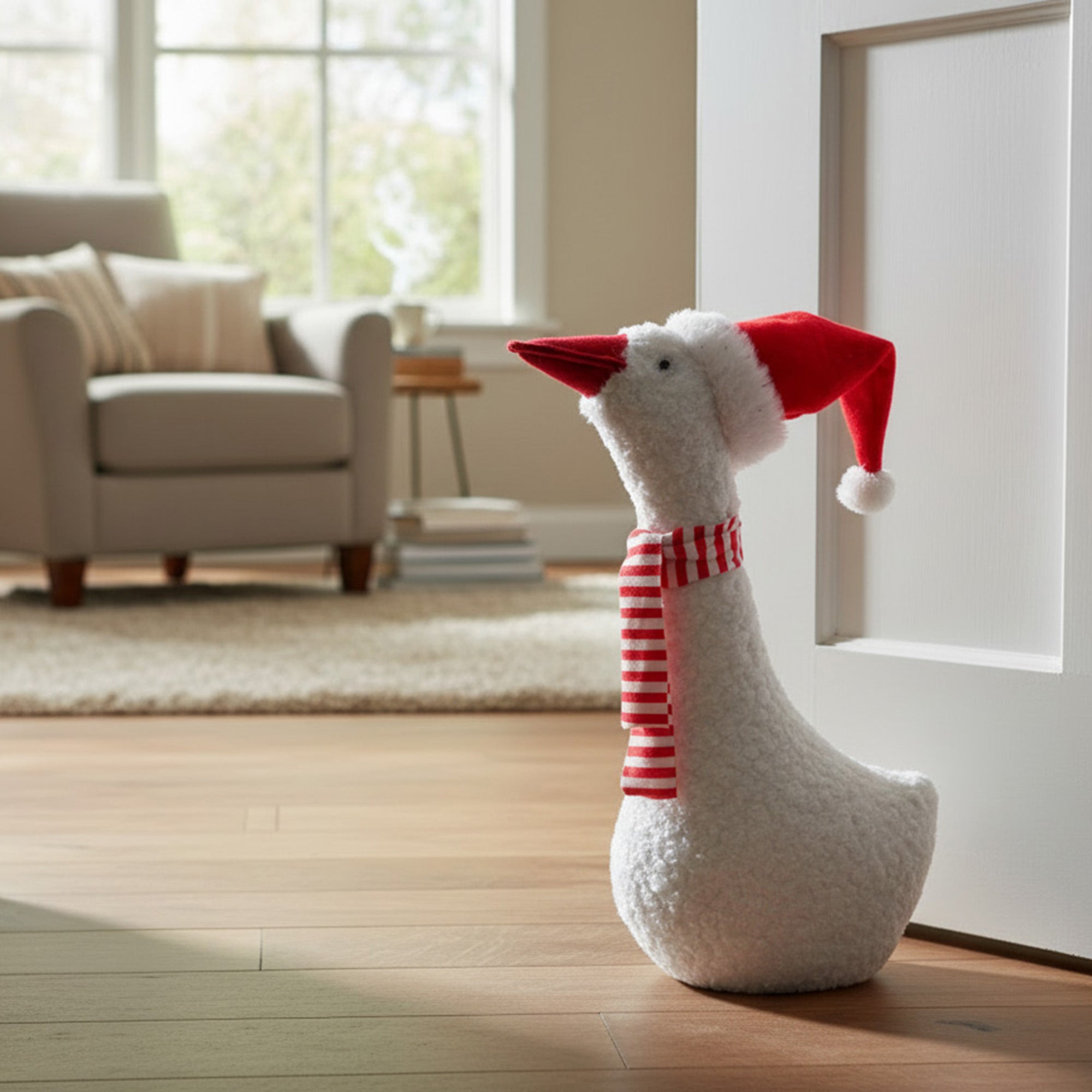 Door Stopper Christmas Goose, Christmas, Door Stopper, Holiday Decor