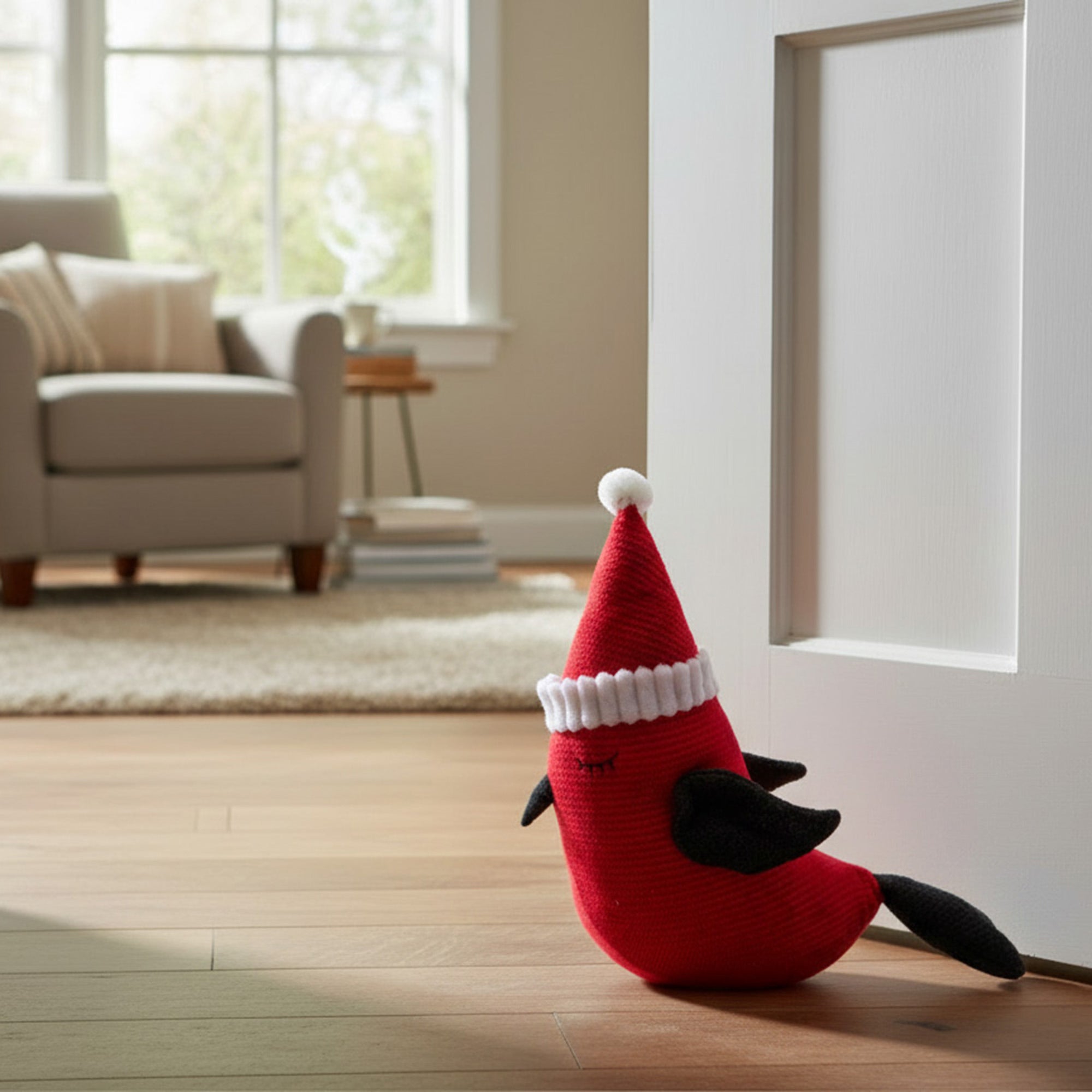 Door Stopper Christmas Cardinal, Christmas, Door Stopper, Holiday Decor