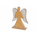 Wooden Beaded Angel Décor (White)
