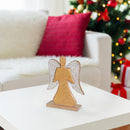 Wooden Beaded Angel Décor (White)
