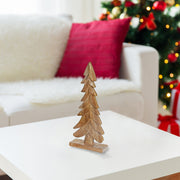Wooden Tree Decor – Christmas Tabletop Decoration, Holiday Accent, Festive Winter Home Decor