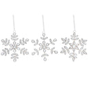 Beaded Snowflake Ornament (3 Pc Set)