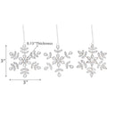 Beaded Snowflake Ornament (3 Pc Set)
