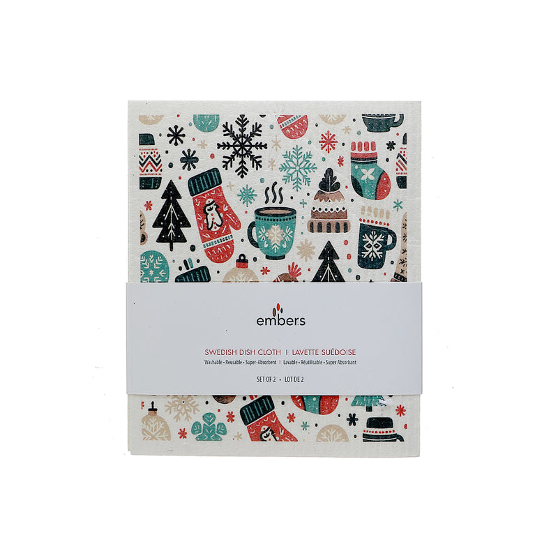 Swedish Dish Cloth Set Of 2 (Mittens, Toque And Socks ) (Asstd) - Set of 2