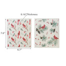 Swedish Dish Cloth Set Of 2 (Holly Berries And Cardinal) (Asstd) - Set of 2