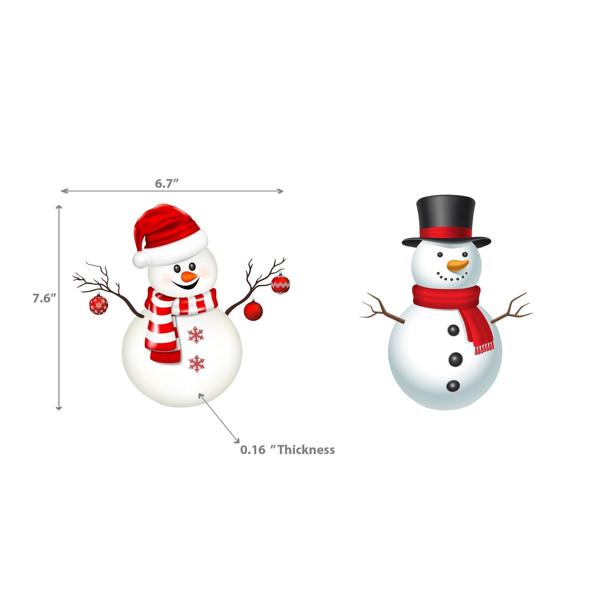 Snowman Swedish Dish Cloth, Reusable Kitchen Cleaning Cloth, Christmas Kitchen Accessory - Set Of 2