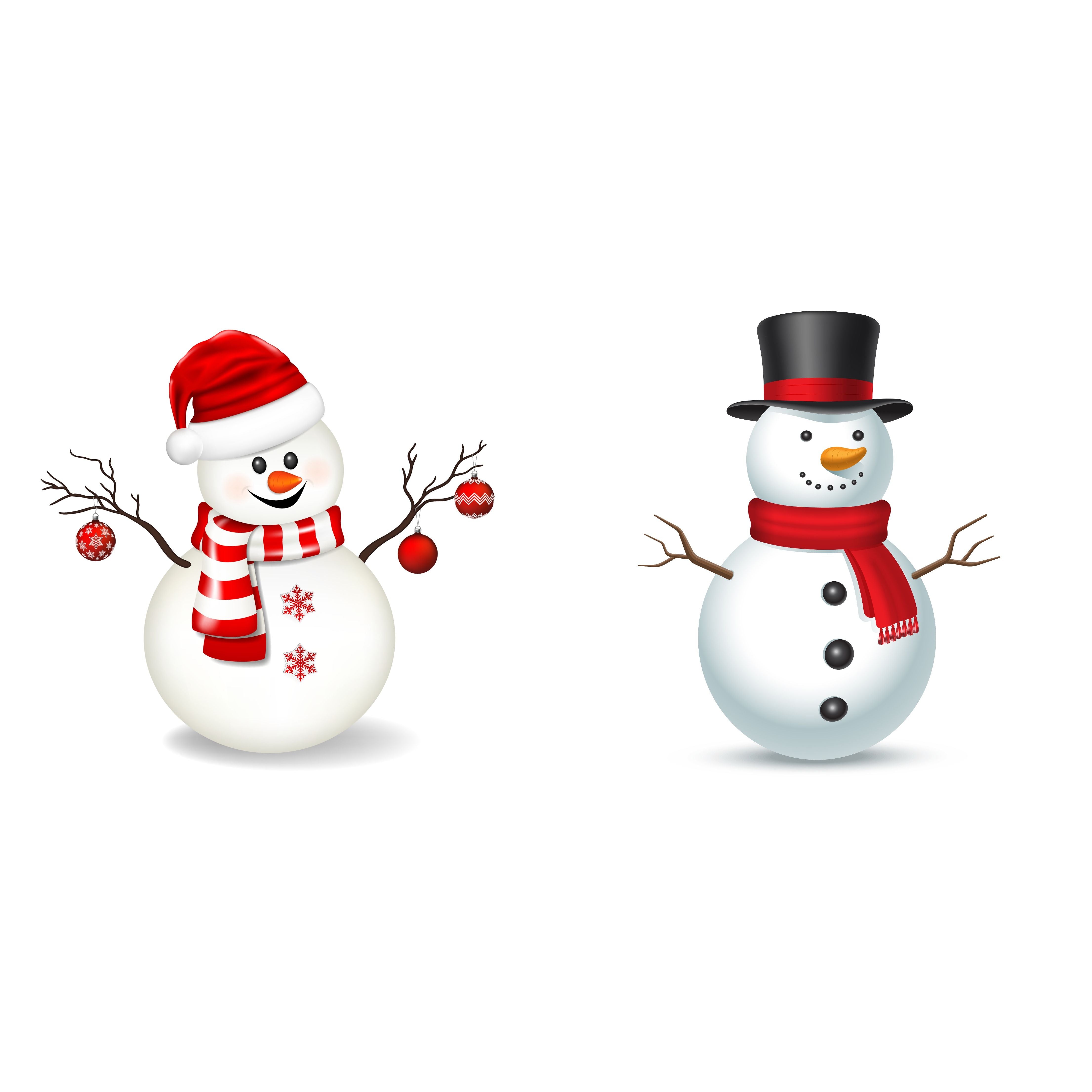 Snowman Swedish Dish Cloth, Reusable Kitchen Cleaning Cloth, Christmas Kitchen Accessory - Set Of 2