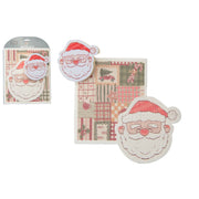 3 Piece Cleaning Set Dish Cloth & Sponge Santa, Christmas, Kitchen Towel, Holiday Decor- Set of 2