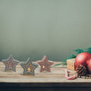 Led Star With Wooden Scenic - Set of 3