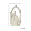 Led Shiny White Nativity Scene