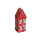 Led Porcelain Red House (8")