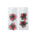 Pine Cone Wreath Candle Rings (Asstd) - Set of 2