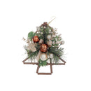 12" Rattan Tree Pine Hanging Décor - Set of 2