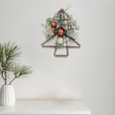 12" Rattan Tree Pine Hanging Décor - Set of 2