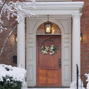 Rattan Bows And Balls Pine Wreath