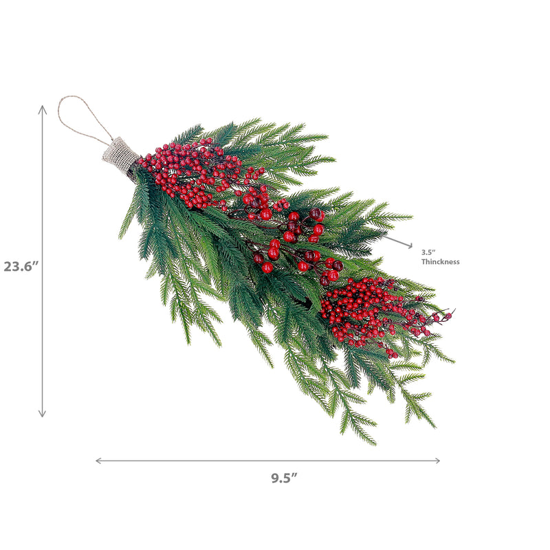Pine And Berries Door Hanger