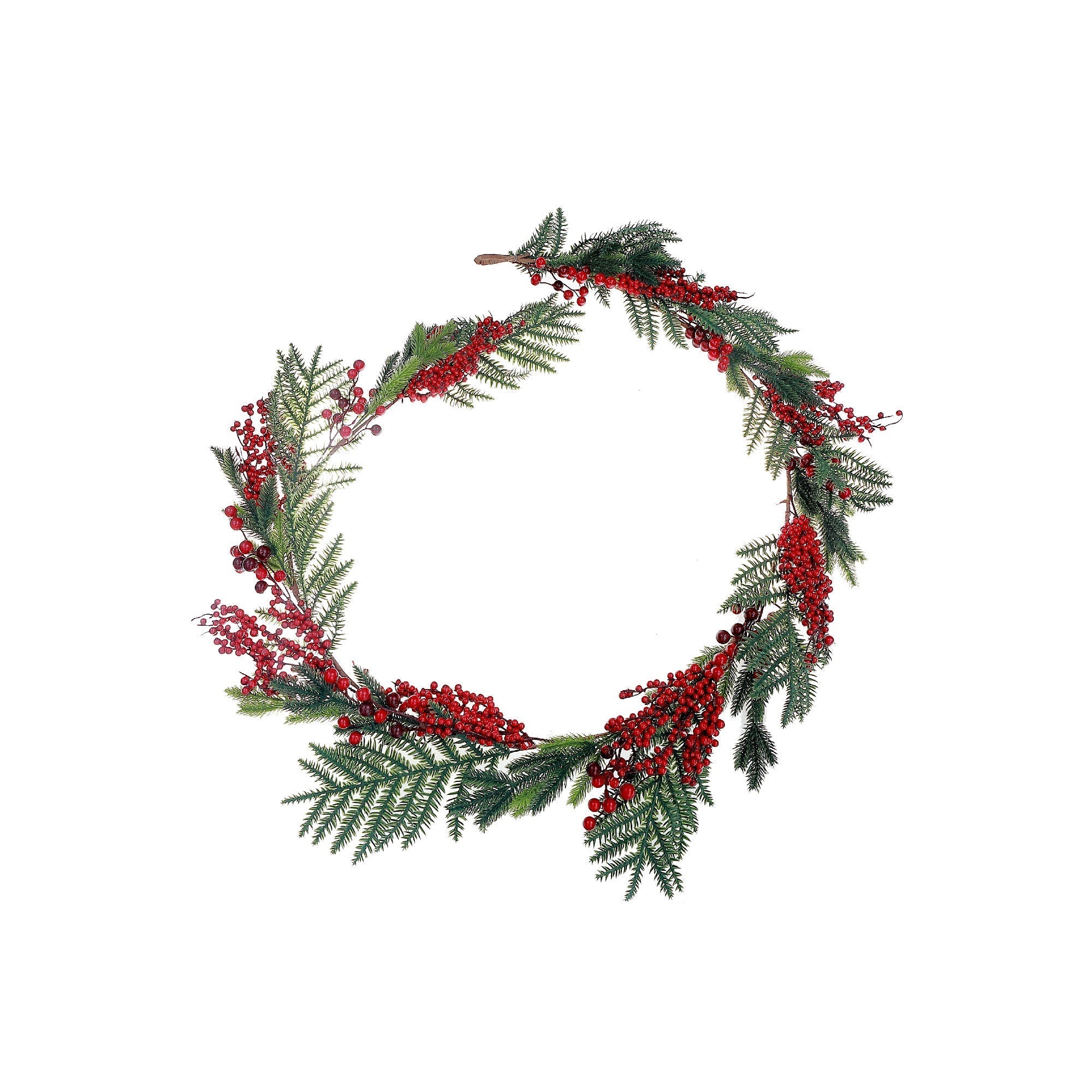 Pine Cone and Berries Decorative Garland, Christmas Garland, Holiday Table or Mantel Decor, Festive Home Accent